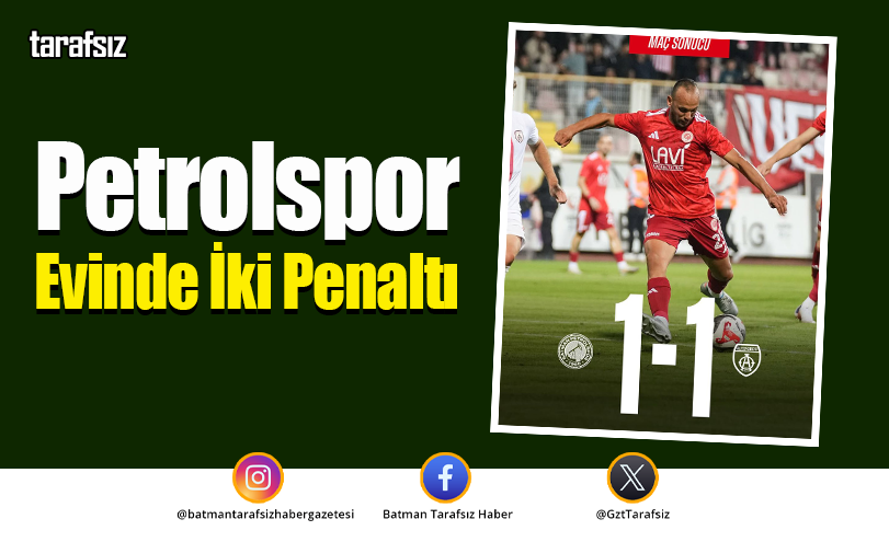 Petrolspor Evinde İki Penaltı Kaçırdı