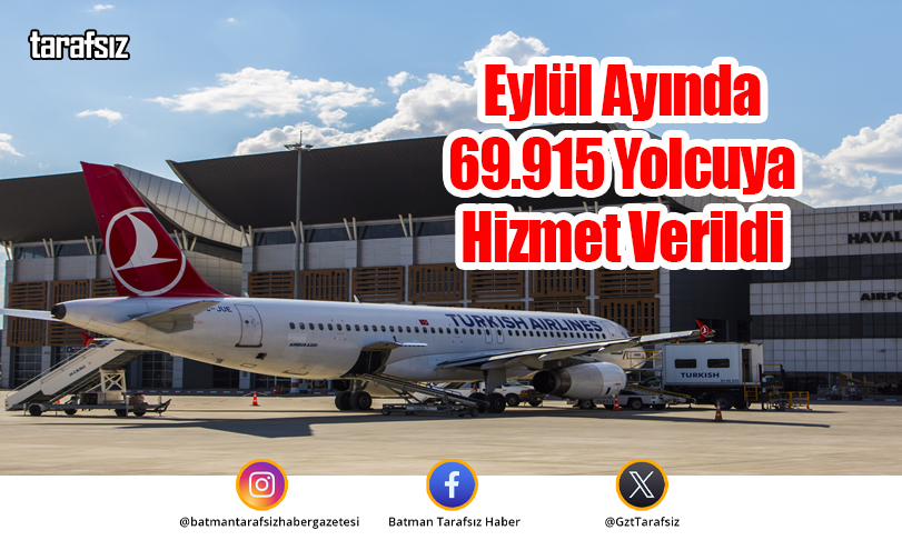 Eylül Ayında 69.915 Yolcuya Hizmet Verildi