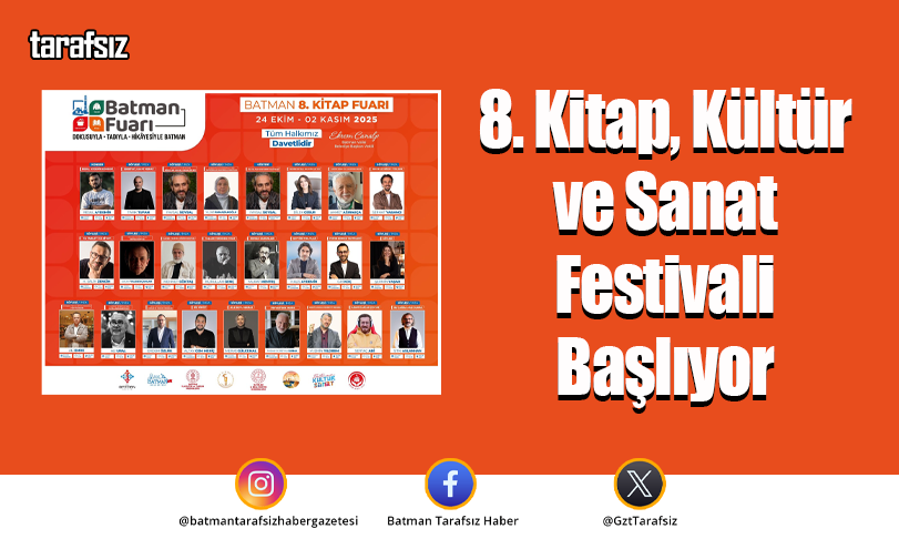 8. Kitap, Kültür ve Sanat Festivali Başlıyor