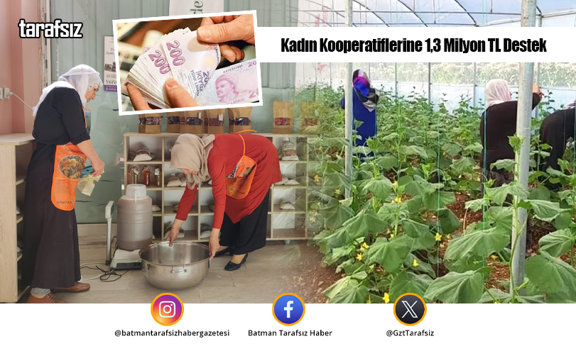 Kadın Kooperatiflerine 1,3 Milyon TL Destek