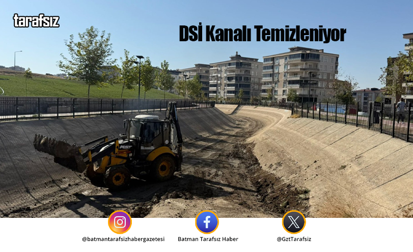 DSİ Kanalı Temizleniyor