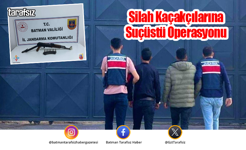 Silah Kaçakçılarına Suçüstü Operasyonu