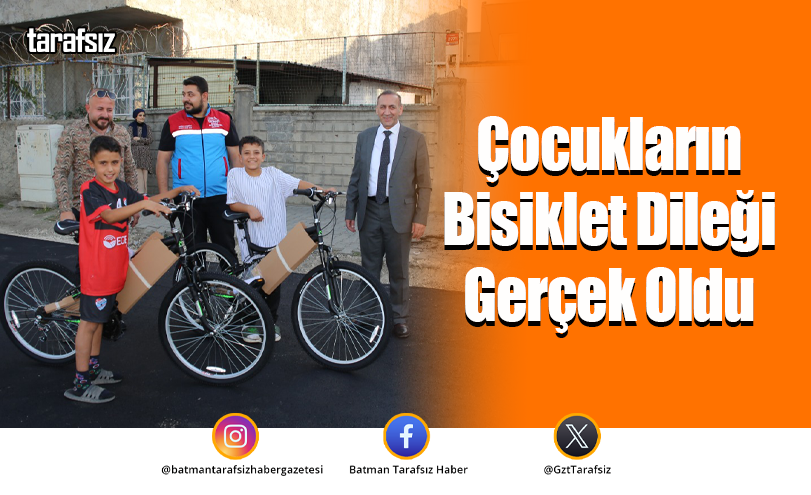 Çocukların Bisiklet Dileği Gerçek Oldu