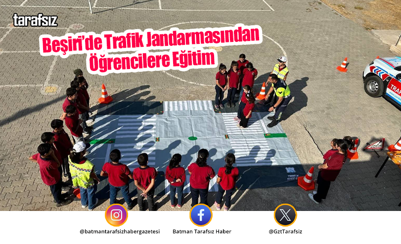 Beşiri’de Trafik Jandarmasından Öğrencilere Eğitim