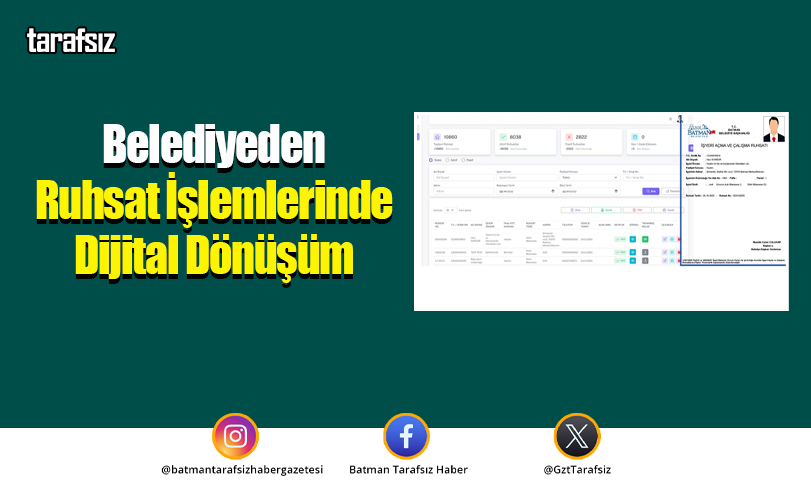 Belediyeden Ruhsat İşlemlerinde Dijital Dönüşüm