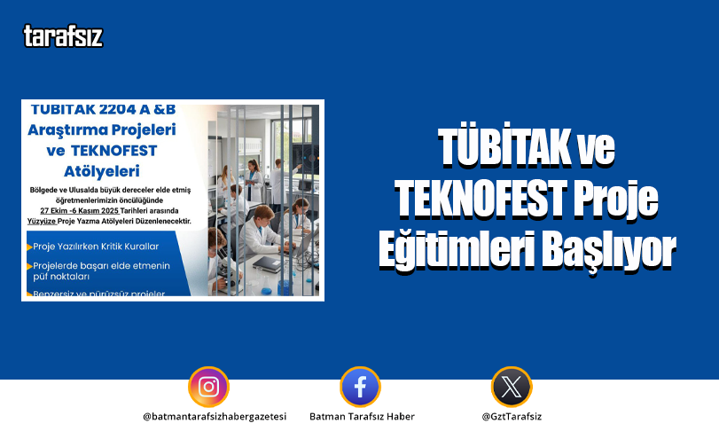 TÜBİTAK ve TEKNOFEST Proje Eğitimleri Başlıyor