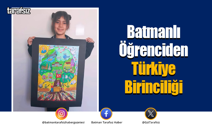 Batmanlı Öğrenciden Türkiye Birinciliği