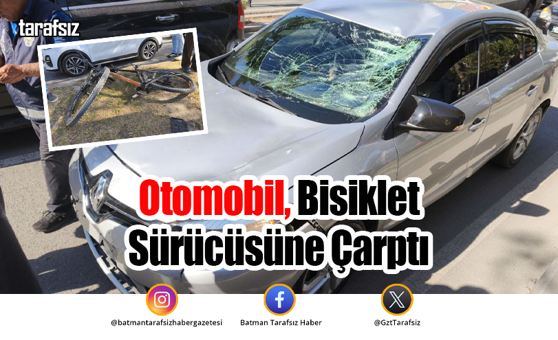 Otomobil, Bisiklet Sürücüsüne Çarptı