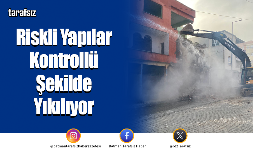 Riskli Yapılar Kontrollü Şekilde Yıkılıyor