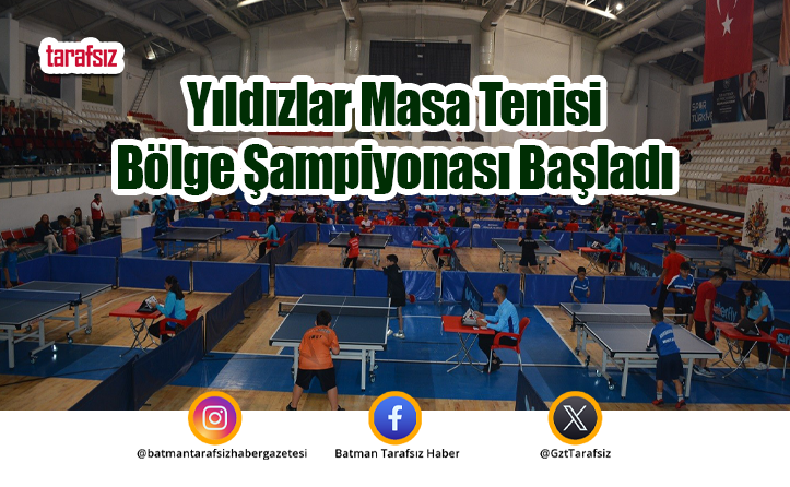 Yıldızlar Masa Tenisi Bölge Şampiyonası Başladı