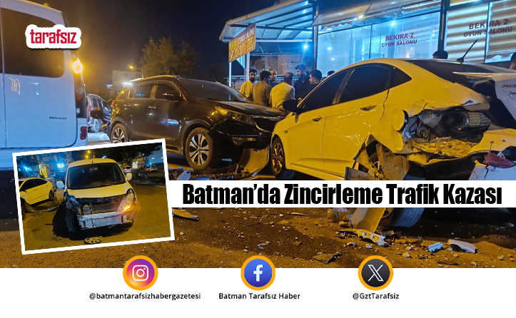 Batman’da Zincirleme Trafik Kazası