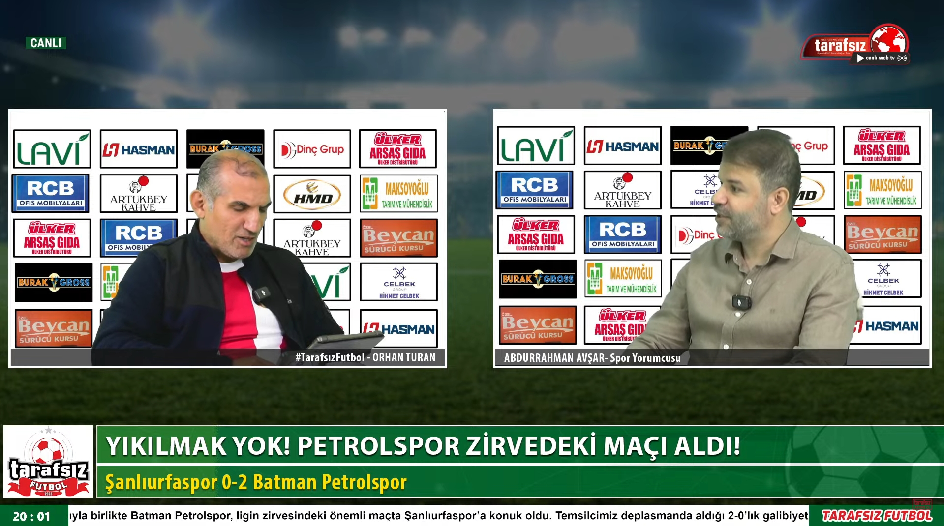 Tarafsız Futbol | Orhan TURAN, Abdurrahman AVŞAR