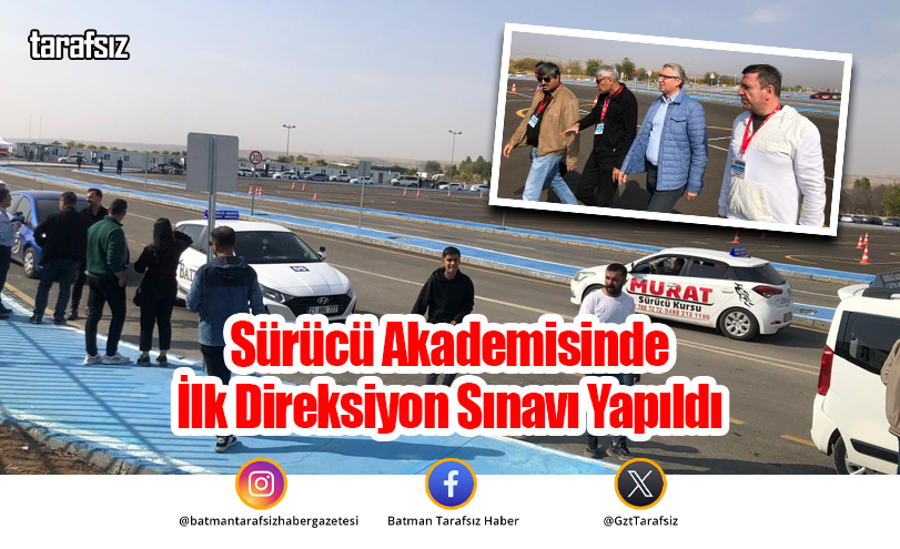 Sürücü Akademisinde İlk Direksiyon Sınavı Yapıldı