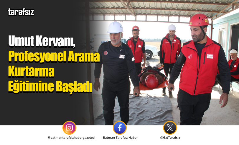 Umut Kervanı, Profesyonel Arama Kurtarma Eğitimine Başladı