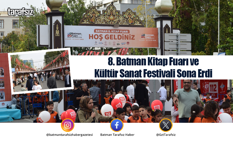 8. Batman Kitap Fuarı ve Kültür Sanat Festivali Sona Erdi