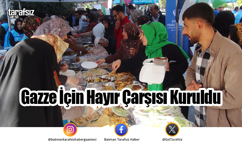 Gazze İçin Hayır Çarşısı Kuruldu