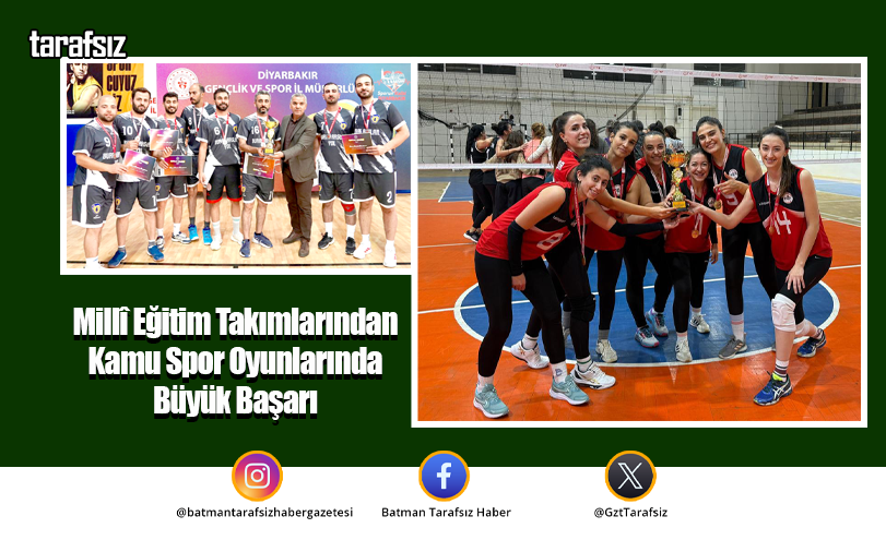 Millî Eğitim Takımlarından Kamu Spor Oyunlarında Büyük Başarı