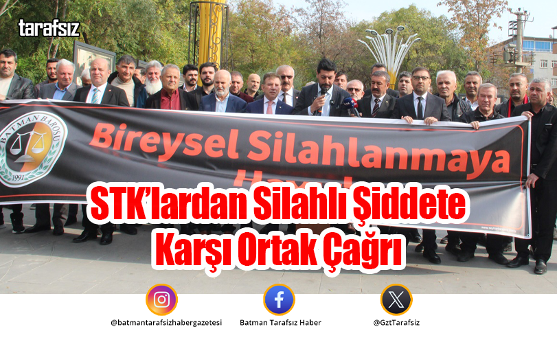 STK’lardan Silahlı Şiddete Karşı Ortak Çağrı