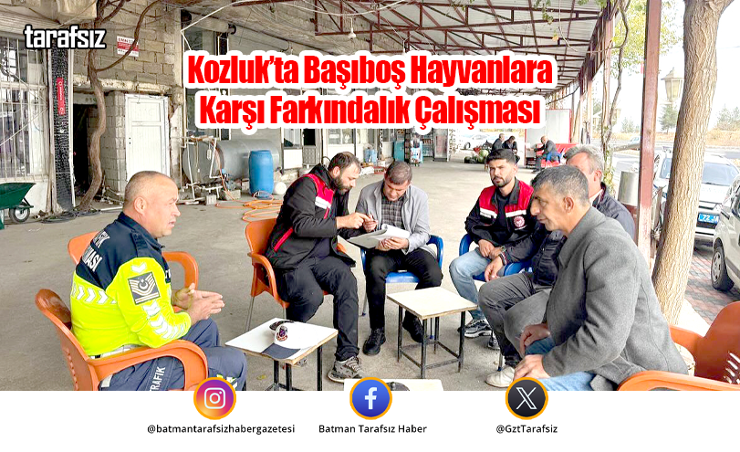 Kozluk’ta Başıboş Hayvanlara Karşı Farkındalık Çalışması