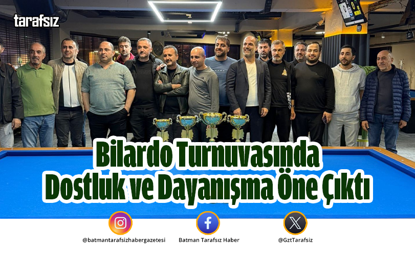 Bilardo Turnuvasında Dostluk ve Dayanışma Öne Çıktı