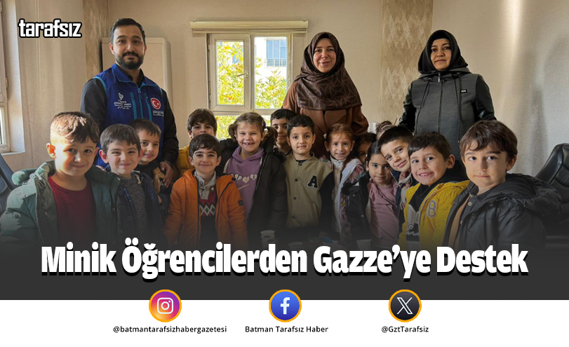 Minik Öğrencilerden Gazze’ye Destek