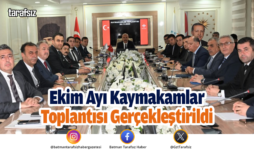 Ekim Ayı Kaymakamlar Toplantısı Gerçekleştirildi