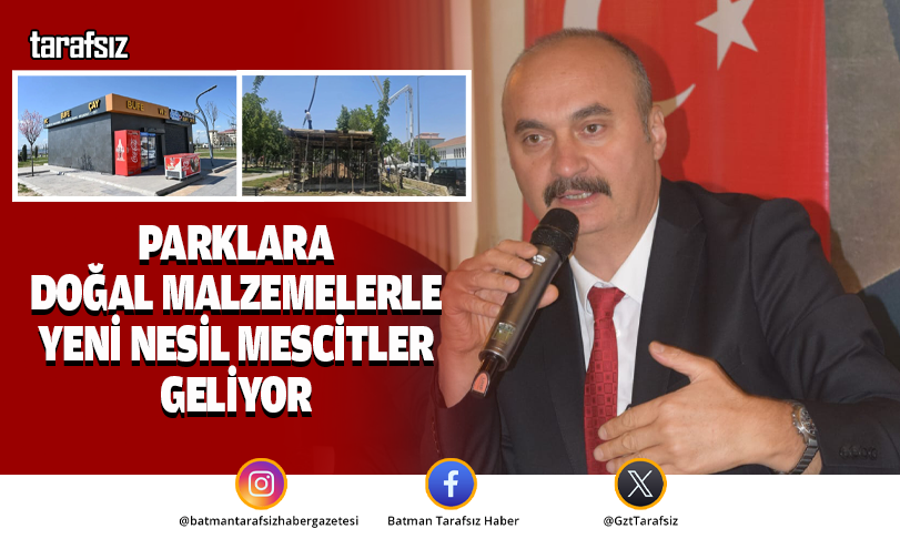 PARKLARA DOĞAL MALZEMELERLE YENİ NESİL MESCİTLER GELİYOR