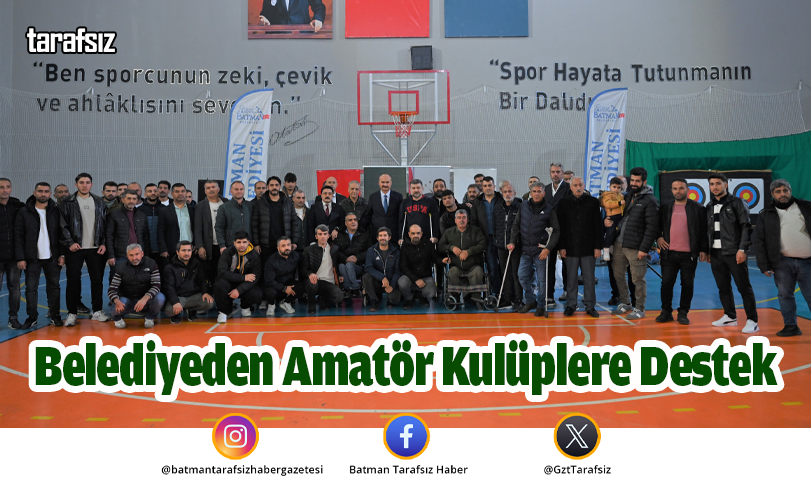 Belediyeden Amatör Kulüplere Destek