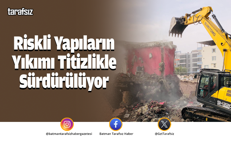 Riskli Yapıların Yıkımı Titizlikle Sürdürülüyor