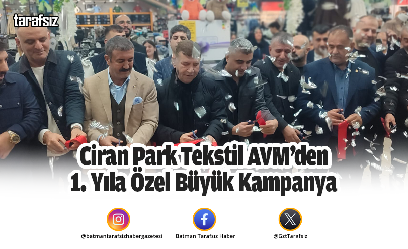 Ciran Park Tekstil AVM’den 1. Yıla Özel Büyük Kampanya