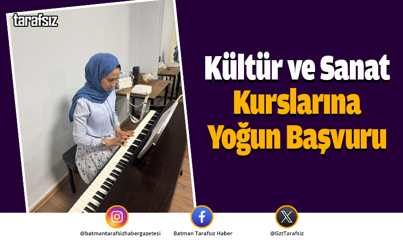 Kültür ve Sanat Kurslarına Yoğun Başvuru