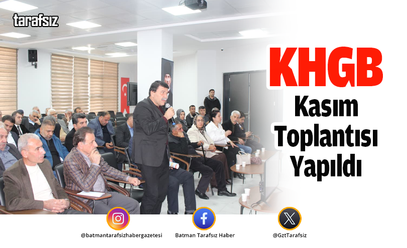 Köylere Hizmet Götürme Birliği Kasım Ayı Toplantısı Gerçekleştirildi