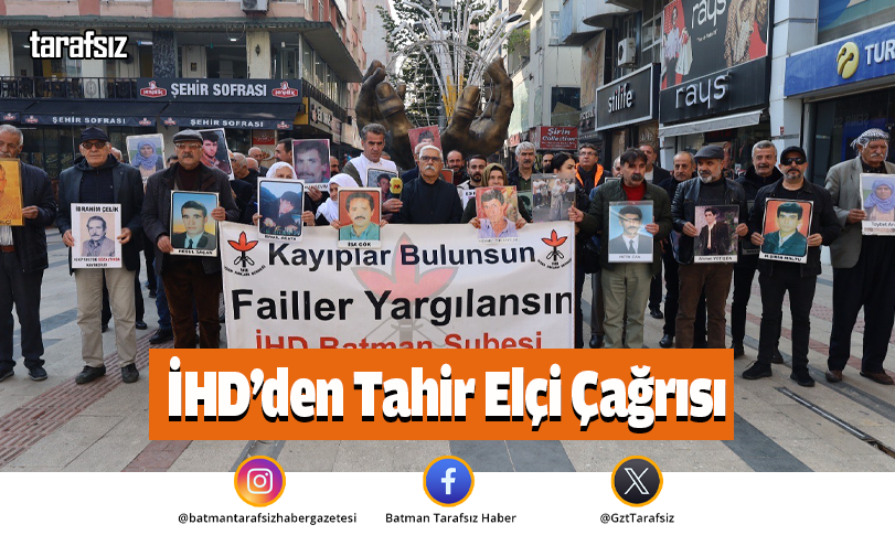 İHD’den Tahir Elçi Çağrısı