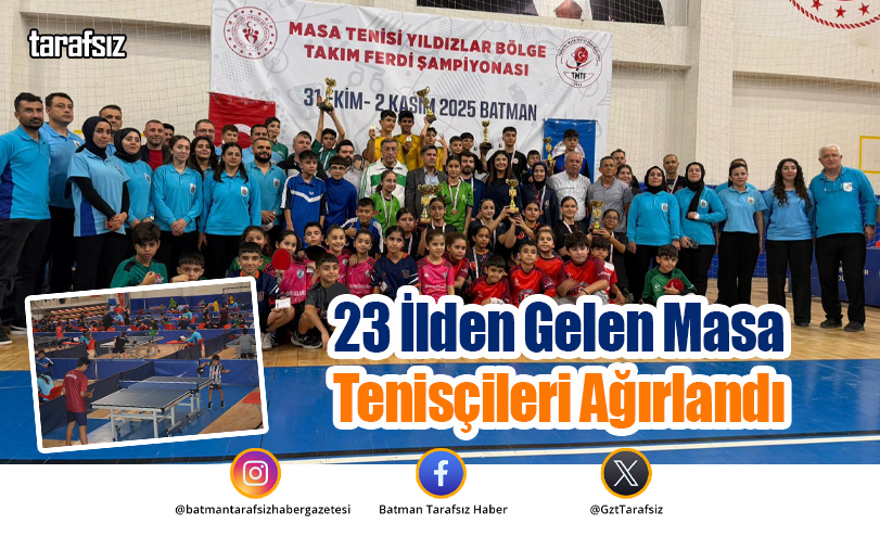 23 İlden Gelen Masa Tenisçileri Ağırlandı