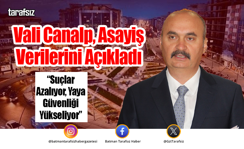 Vali Canalp, Asayiş Verilerini Açıkladı