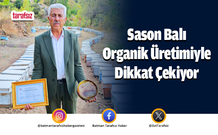 Sason Balı Organik Üretimiyle Dikkat Çekiyor