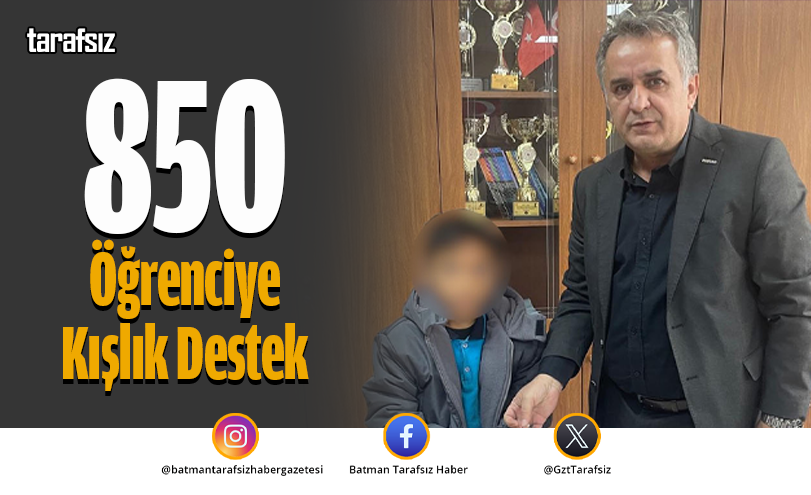 850 Öğrenciye Kışlık Destek