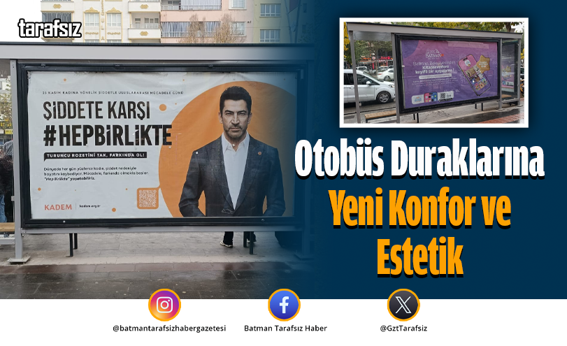 Otobüs Duraklarına Yeni Konfor ve Estetik