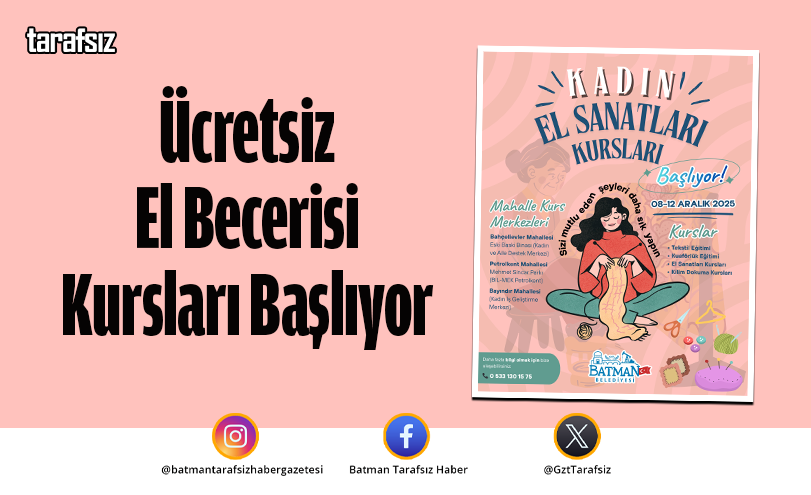 Ücretsiz El Becerisi Kursları Başlıyor