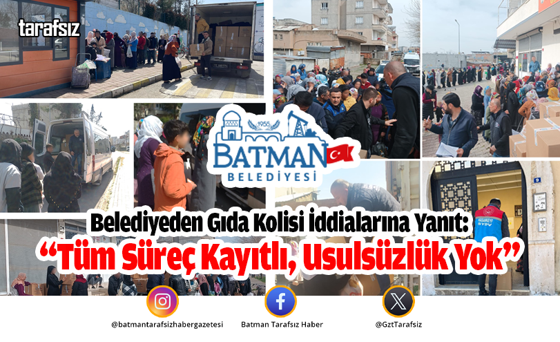 Belediyeden Gıda Kolisi İddialarına Yanıt: “Tüm Süreç Kayıtlı, Usulsüzlük Yok”