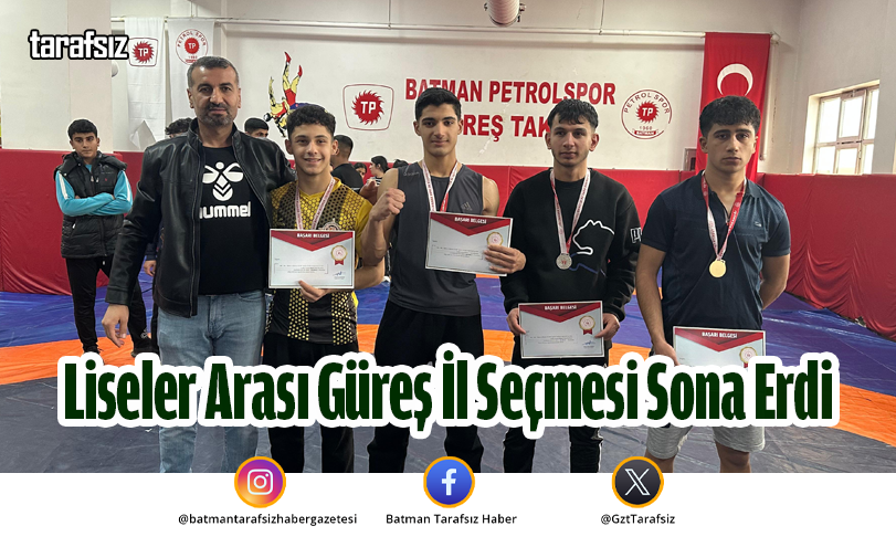 Liseler Arası Güreş İl Seçmesi Sona Erdi