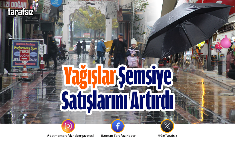 Yağışlar Şemsiye Satışlarını Artırdı