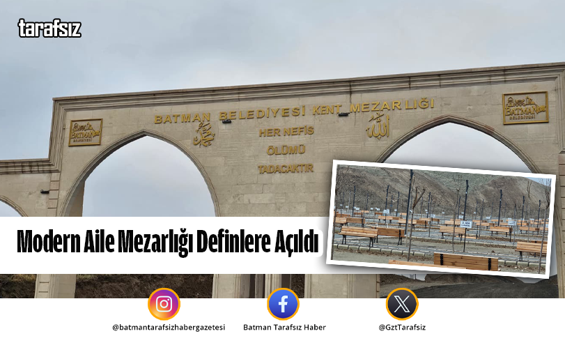 Modern Aile Mezarlığı Definlere Açıldı
