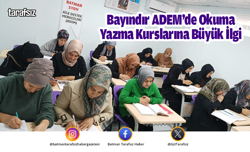 Bayındır ADEM’de Okuma Yazma Kurslarına Büyük İlgi