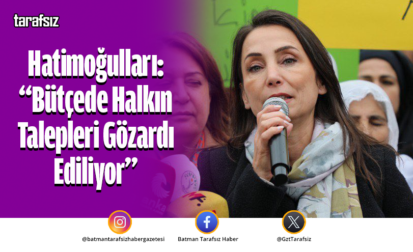 Hatimoğulları: “Bütçede Halkın Talepleri Gözardı Ediliyor”