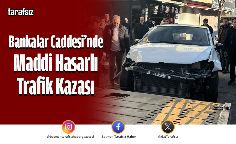 Bankalar Caddesi’nde Maddi Hasarlı Trafik Kazası