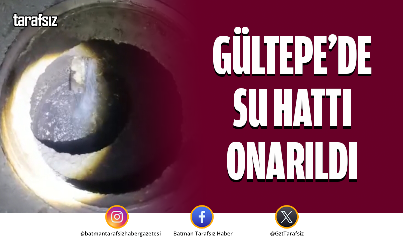 Gültepe’de Su Hattı Onarıldı