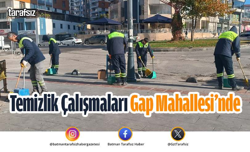 Temizlik Çalışmaları Gap Mahallesi’nde