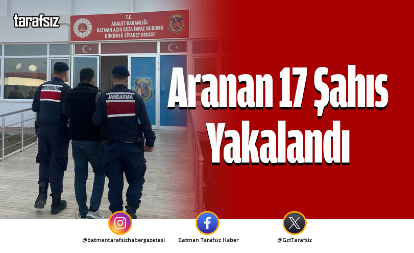 Aranan 17 Şahıs Yakalandı