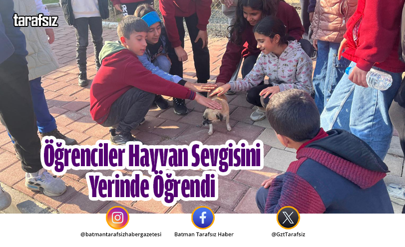 Öğrenciler Hayvan Sevgisini Yerinde Öğrendi